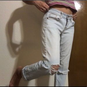 Distressed Arizona Ankle Jeans